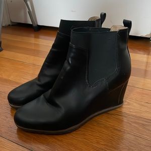 Wedge booties